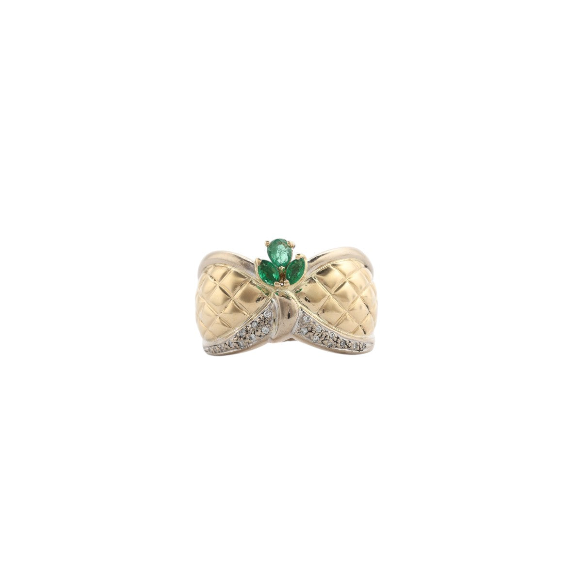 Pre-Owned Emerald and Diamond Ring