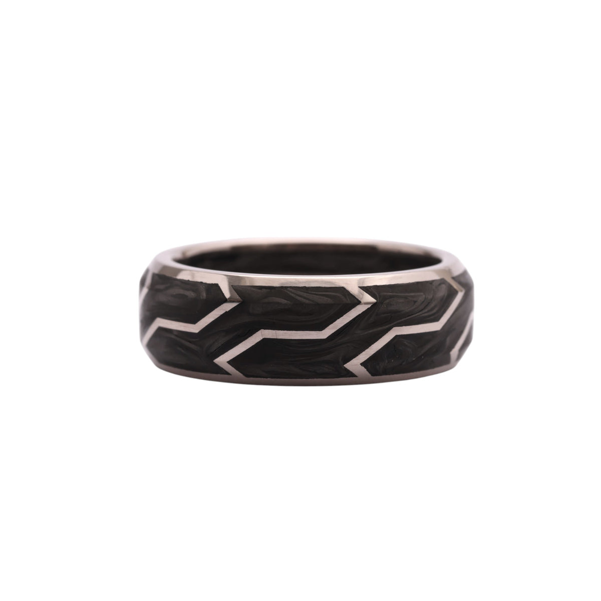 Pre-Owned Forged Carbon Band Ring
