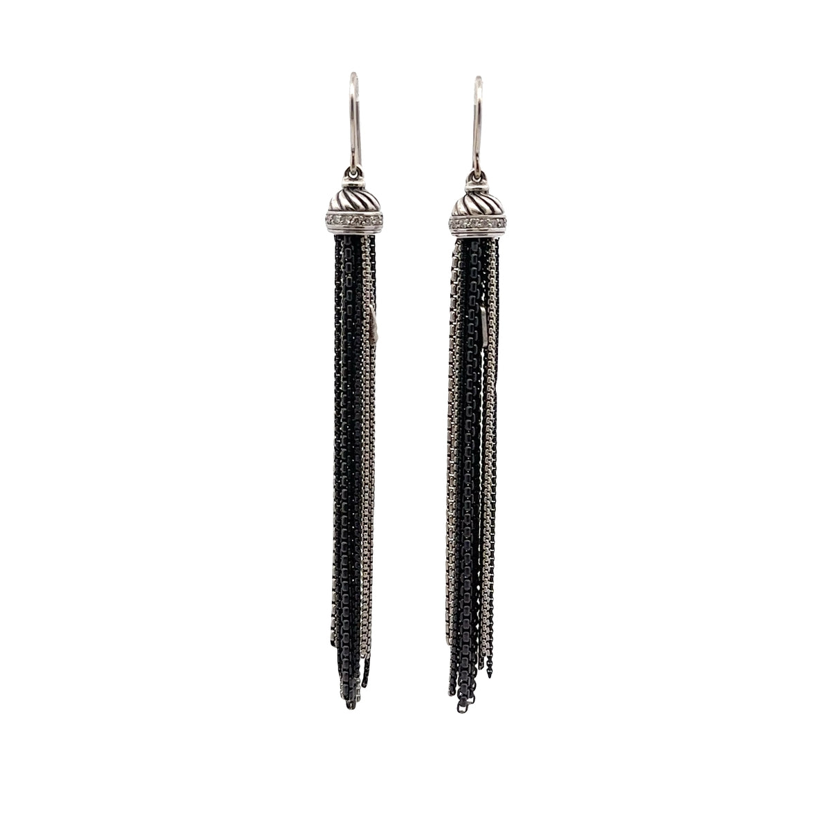 Pre-Owned David Yurman Graphite Ice Tassel Earrings