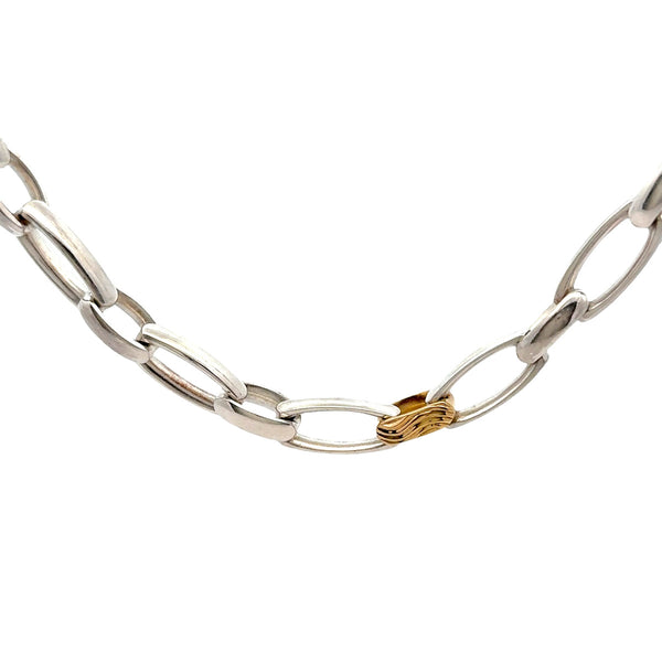 Pre-Owned Michael Bondanza Oval Link Necklace