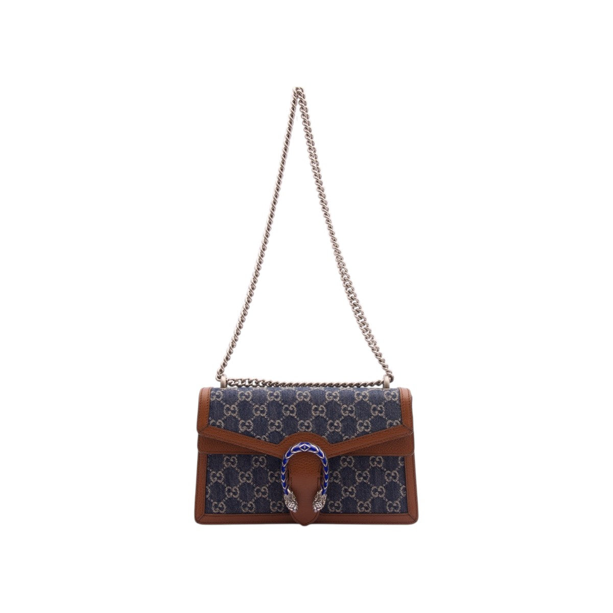 Pre-Owned Gucci GG Denim Medium Dionysus Bag