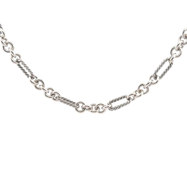 Pre-Owned David Yurman Figaro Link Strand Necklace