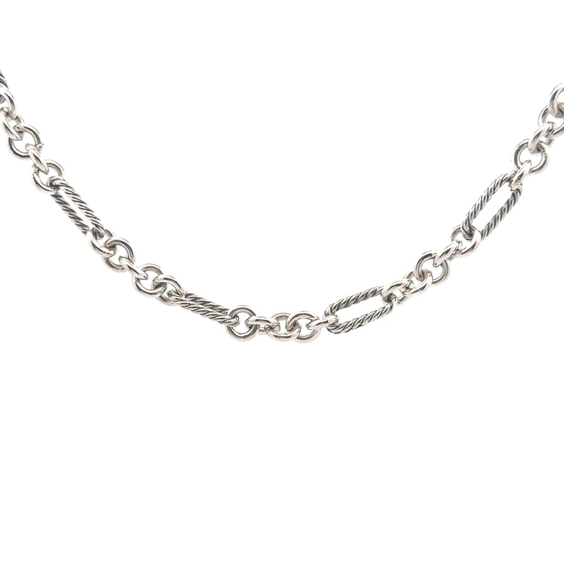 Pre-Owned David Yurman Figaro Link Strand Necklace