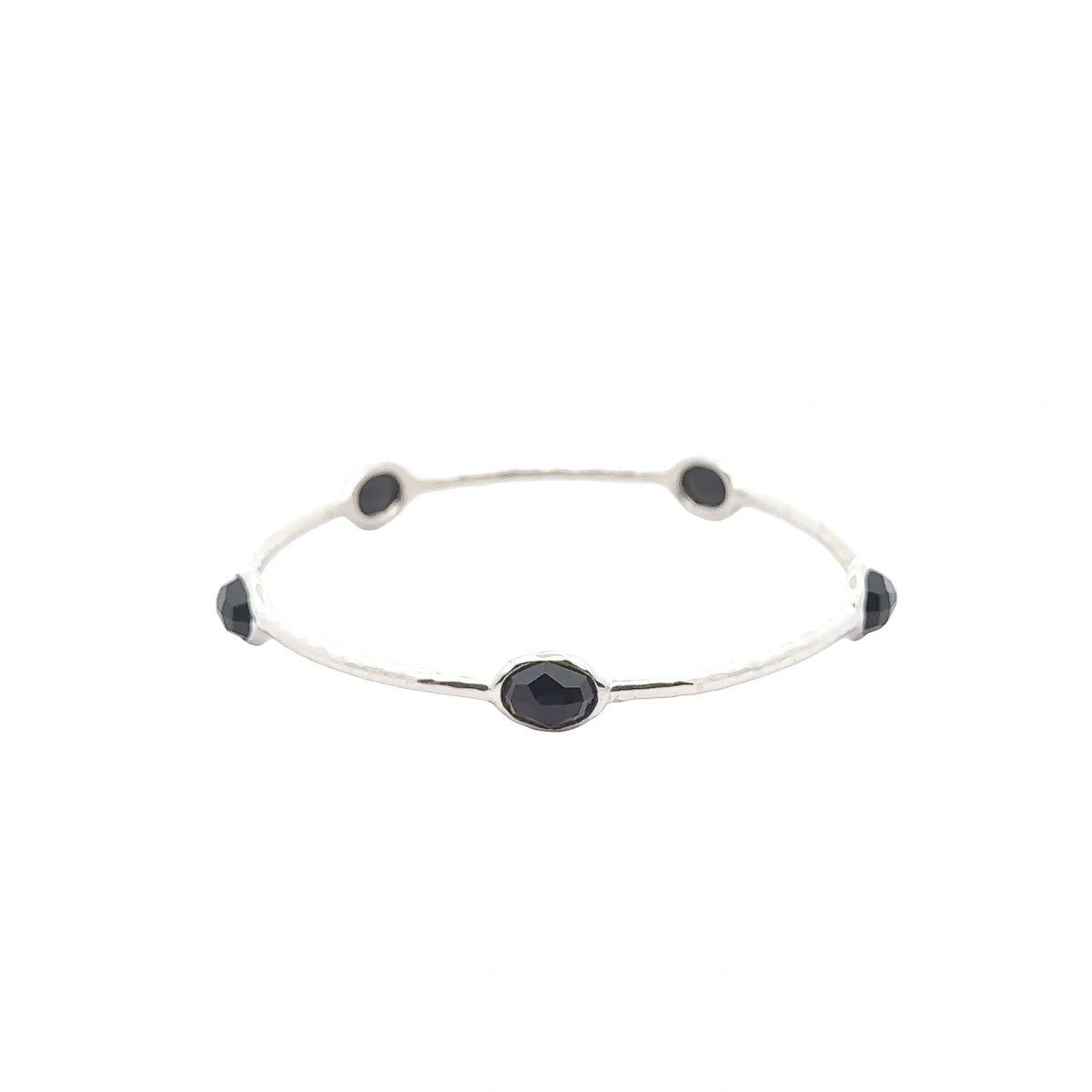 Pre-Owned Ippolita Black Onyx Five-Station Bangle