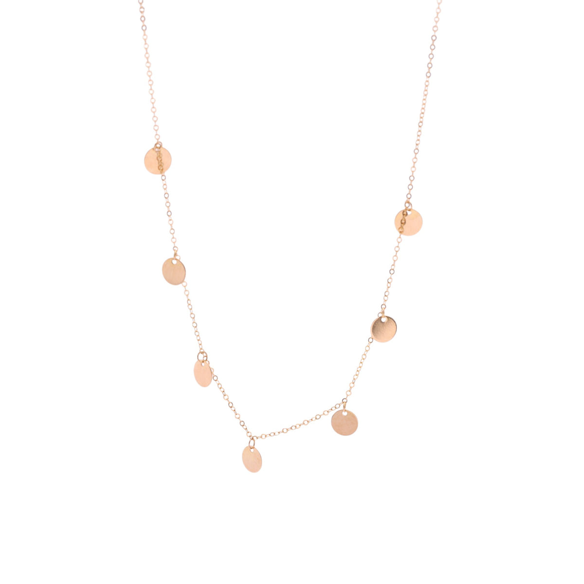 Pre-Owned Disc Drop Station Necklace