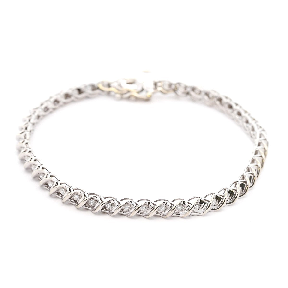 Pre-Owned Diamond S Link Bracelet