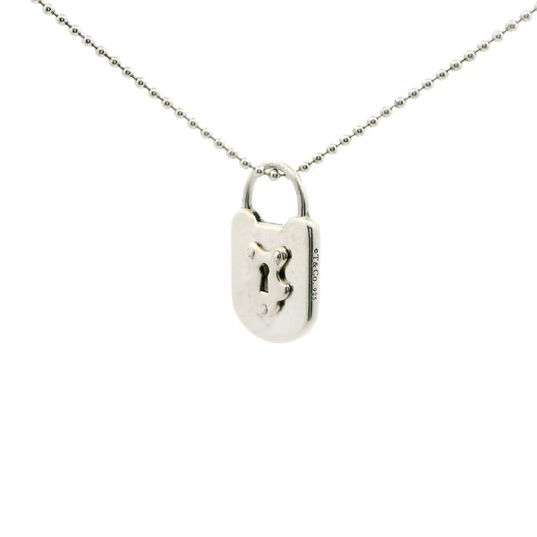 Pre-Owned Tiffany & Co. Lock Pendant Necklace