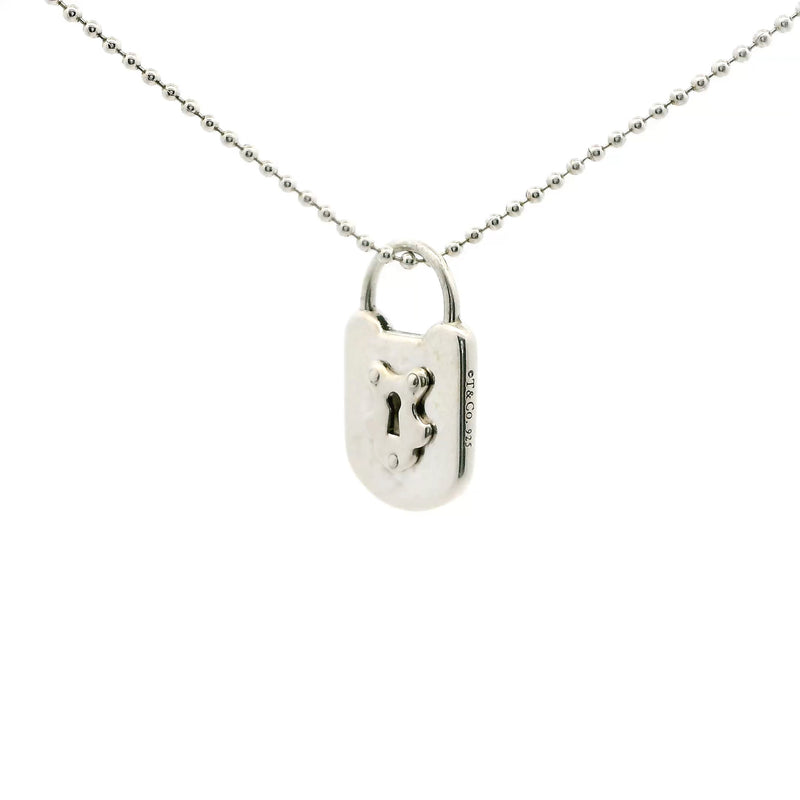Pre-Owned Tiffany & Co. Lock Pendant Necklace