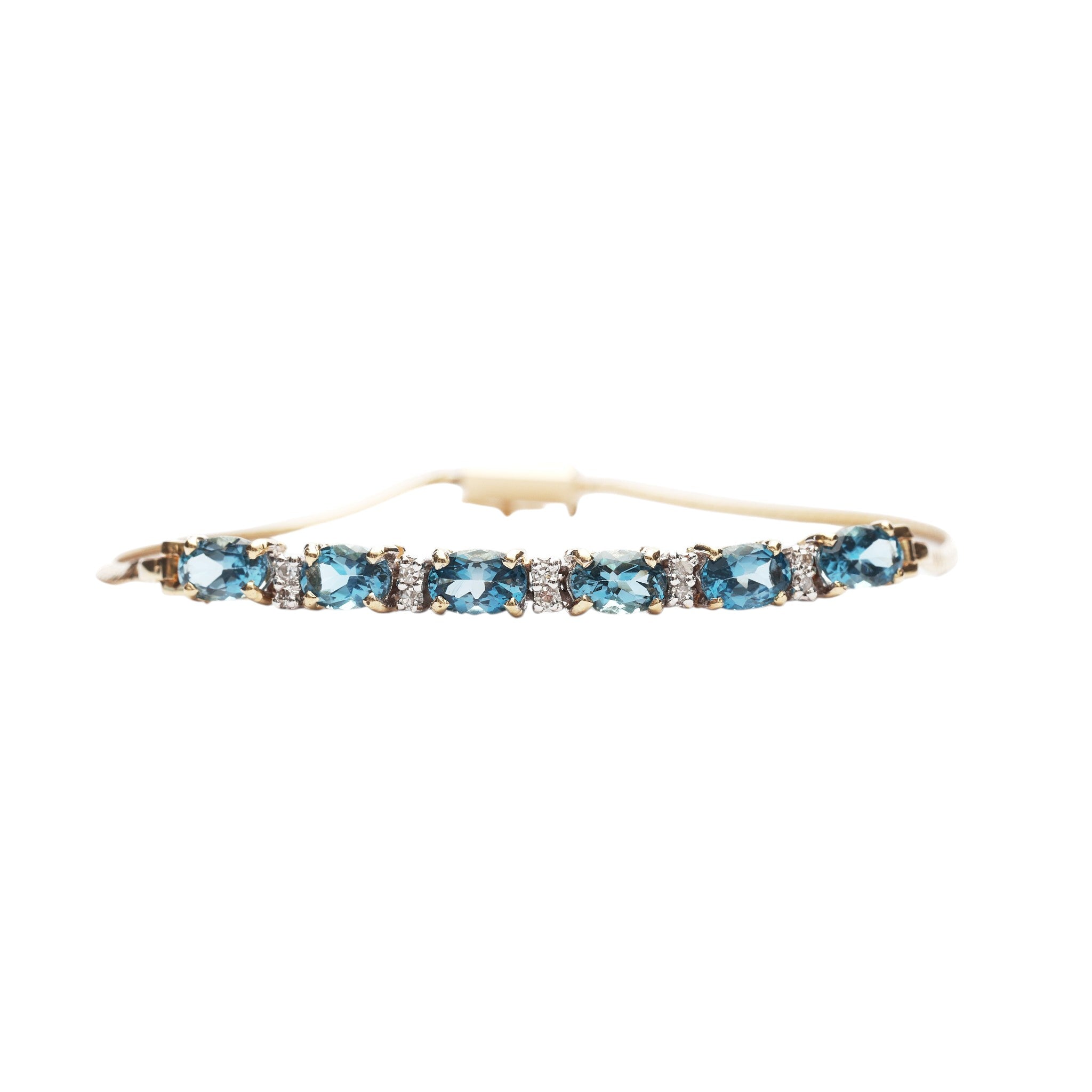 Pre-Owned Topaz and Diamond Bracelet