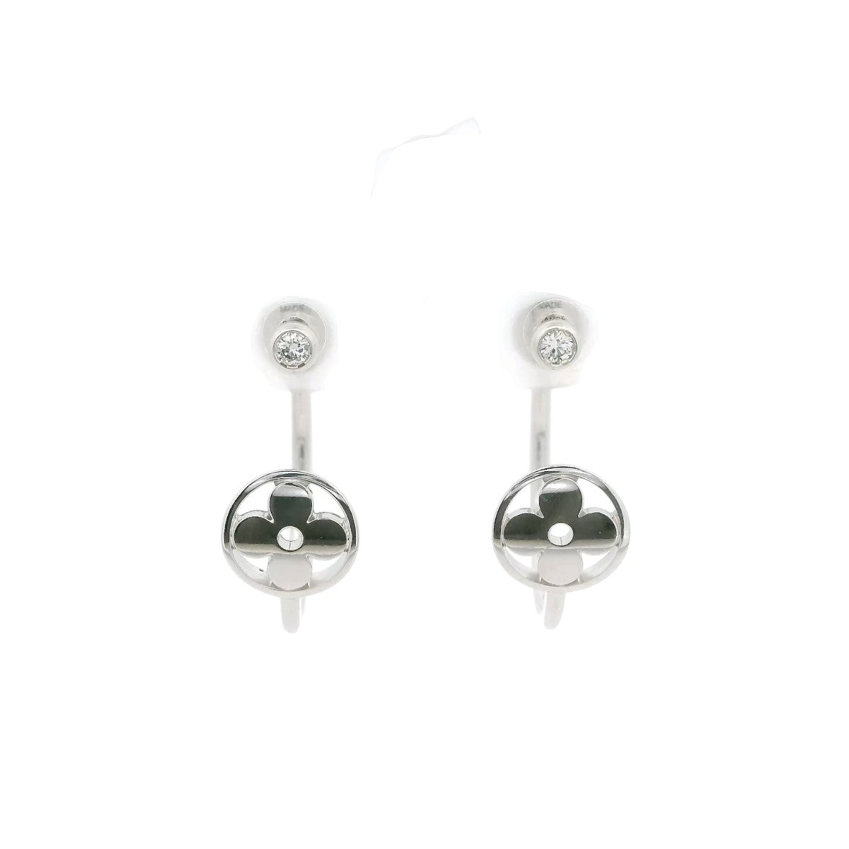 Pre-Owned Louis Vuitton Diamond Idylle Blossom Hoop Earrings