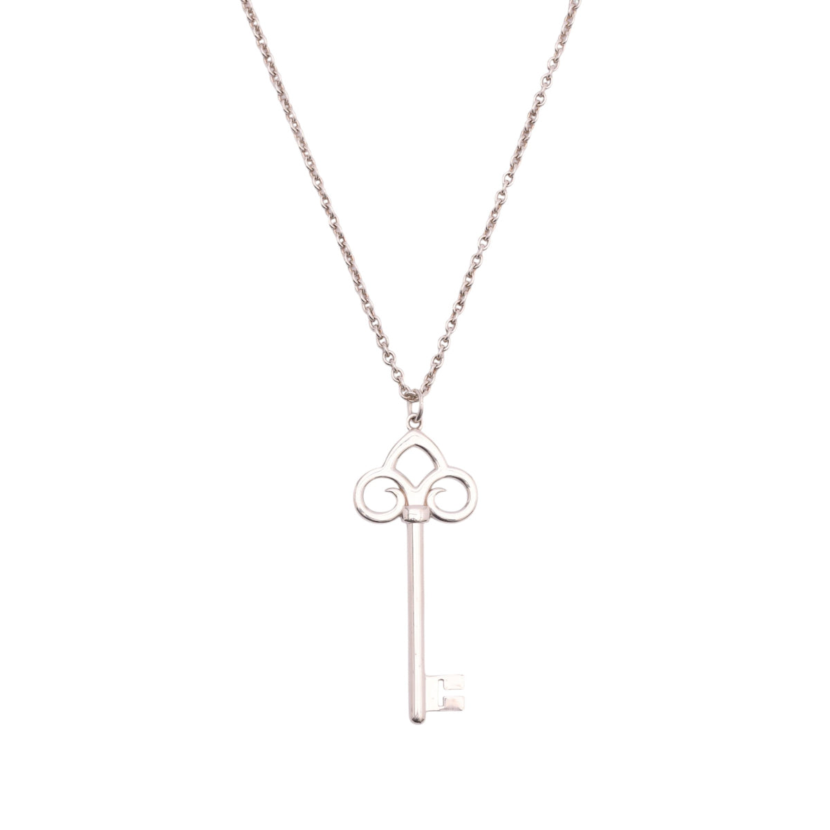 Pre-Owned Tiffany & Co. Fleur De Lis Key Pendant Necklace
