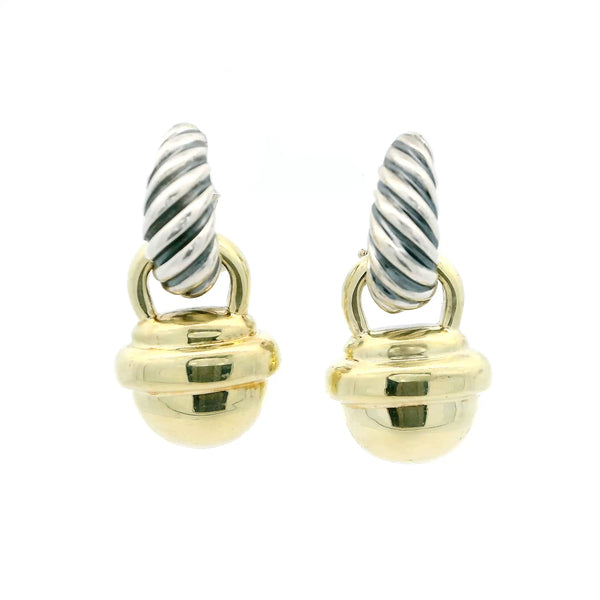 Pre-Owned David Yurman Acorn Cable Drop Earrings