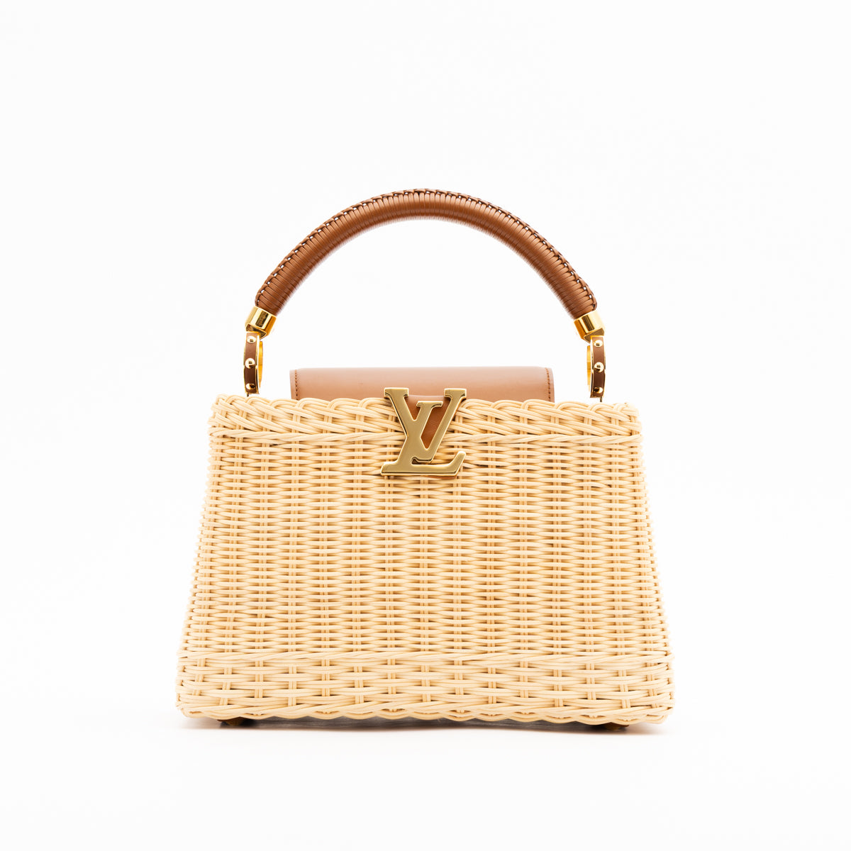 Pre-Owned Louis Vuitton Capucines BB Rattan