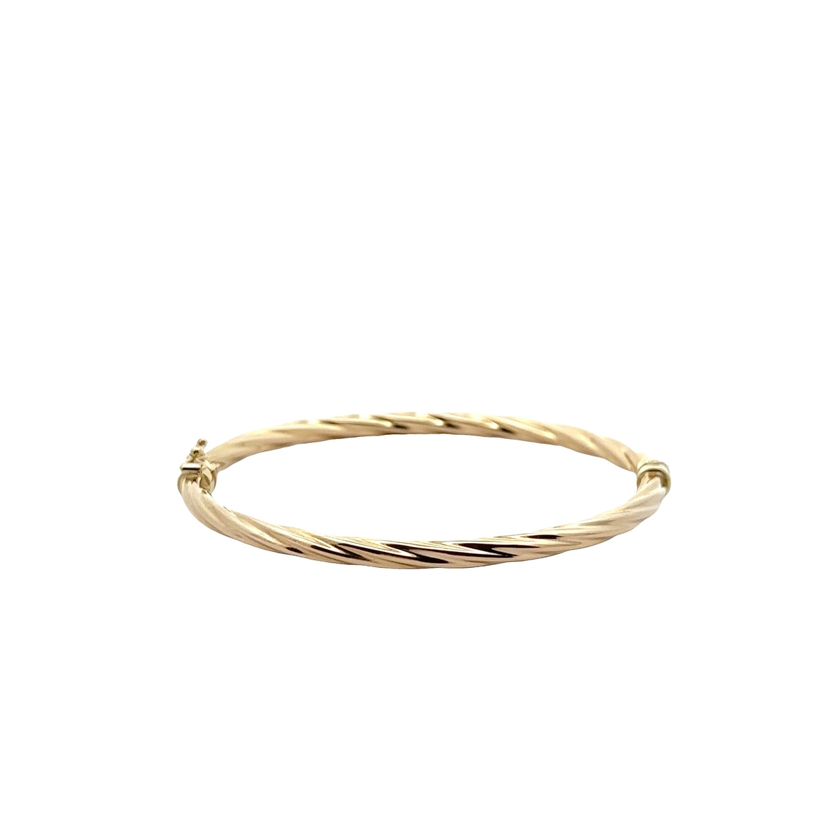 Pre-Owned Twisted Hinge Bangle Bracelet