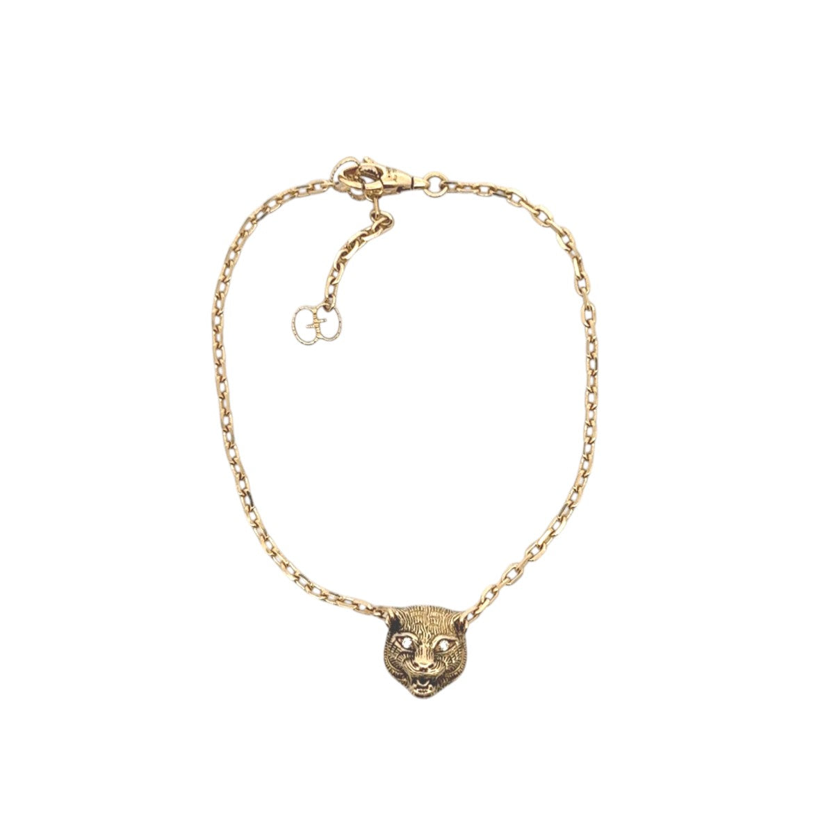 Pre-Owned Gucci Onyx and Diamond Le Marche Des Merveilles Chain Bracelet