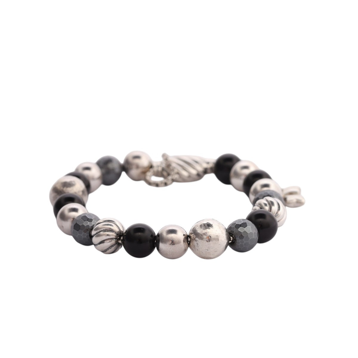 Pre-Owned David Yurman Onyx and Hematite Adjustable Bracelet