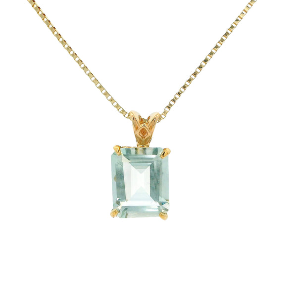 Pre-Owned Green Amethyst Pendant Necklace