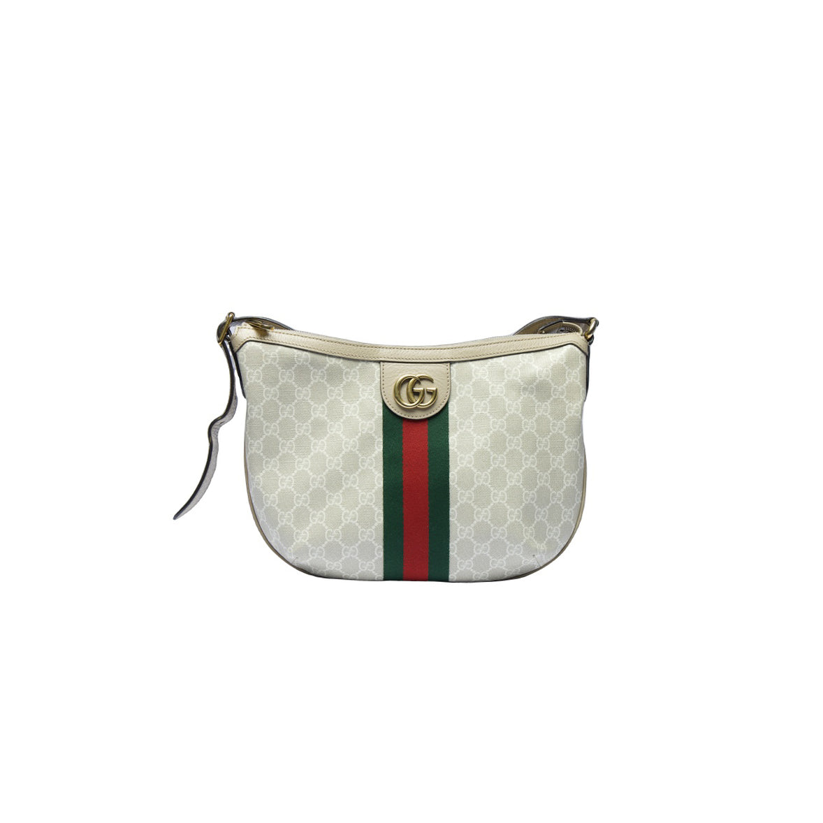 Pre-Owned Gucci Ophidia Half Moon Shoulder Bag