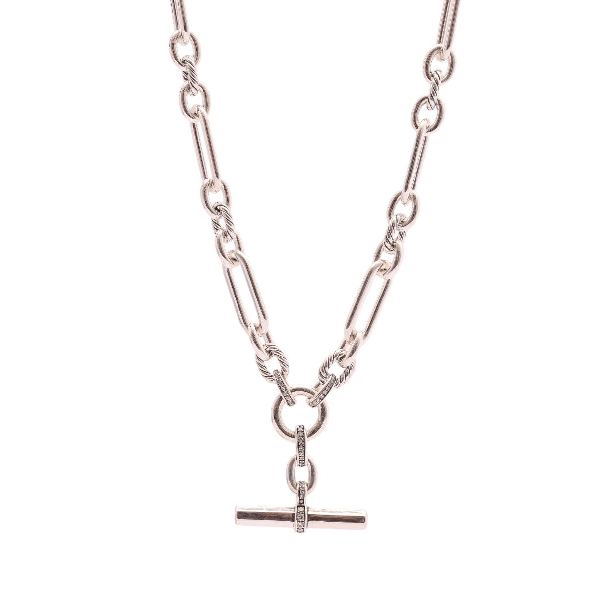 Pre-Owned David Yurman Diamond Lexington Chain Necklace