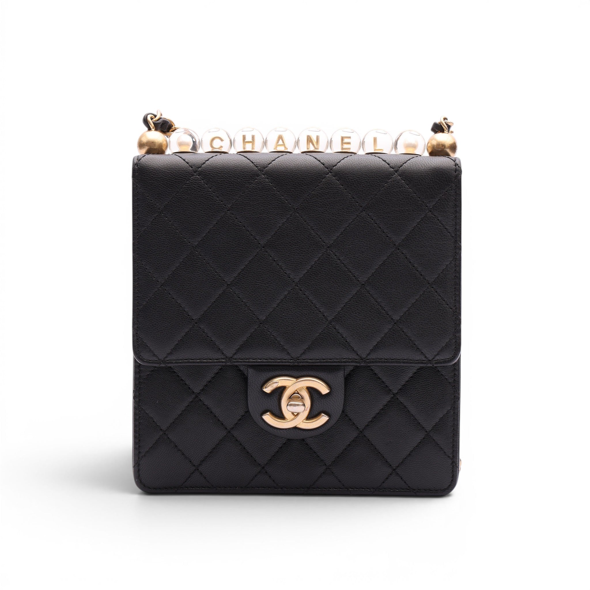 Pre-Owned Chanel Chic Pearls Mini Flap Bag
