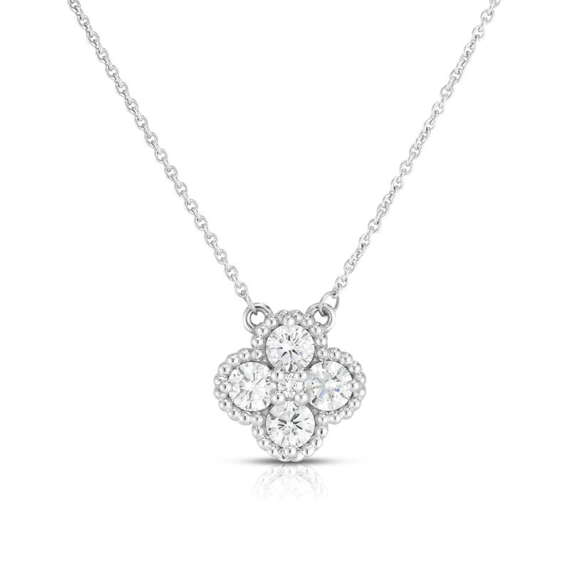 Michael Werdiger Diamond Clover Necklace