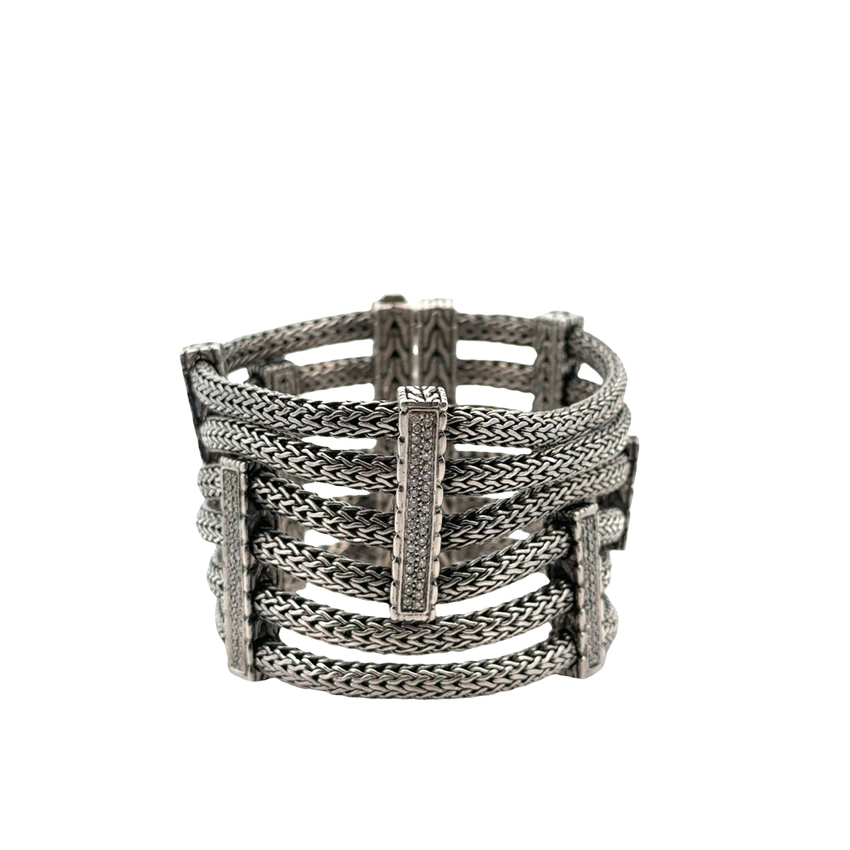 Pre-Owned John Hardy 6 Strand Classic Chain Bridge Bracelet