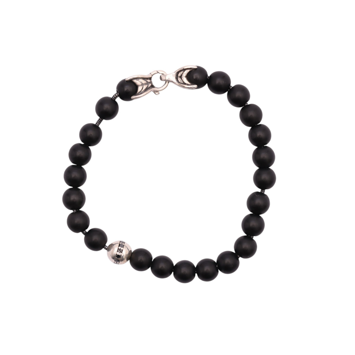 Pre-Owned David Yurman Onyx and Black Diamond Spiritual Bracelet