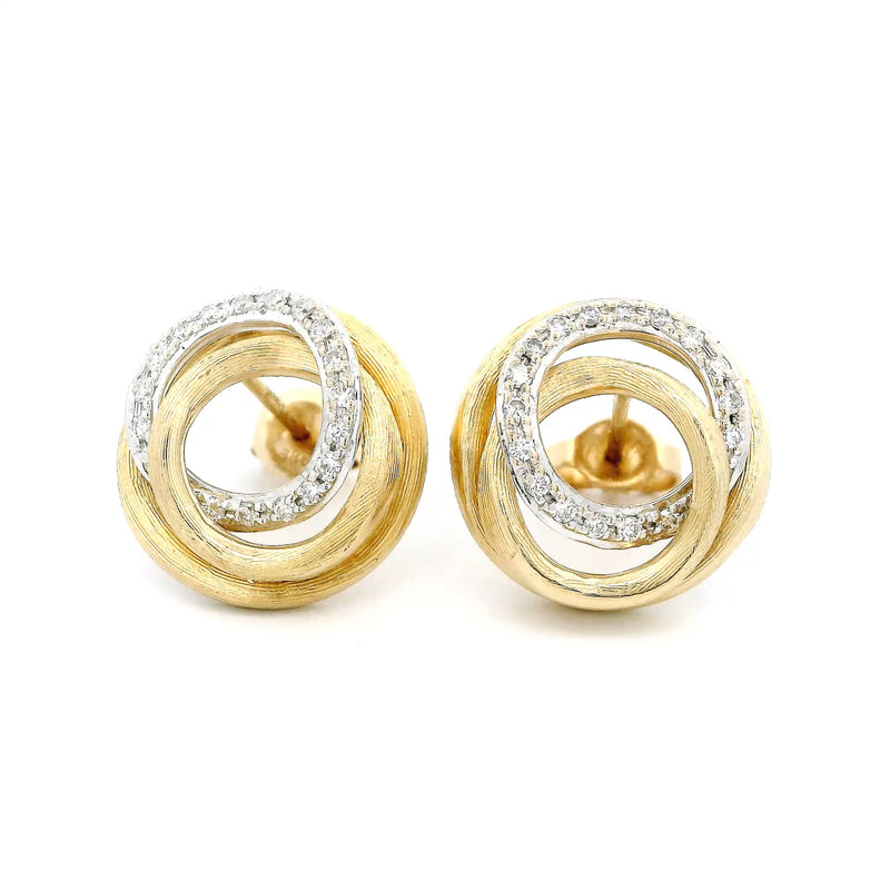 Pre-Owned Marco Bicego Diamond Jaipur Stud Earrings