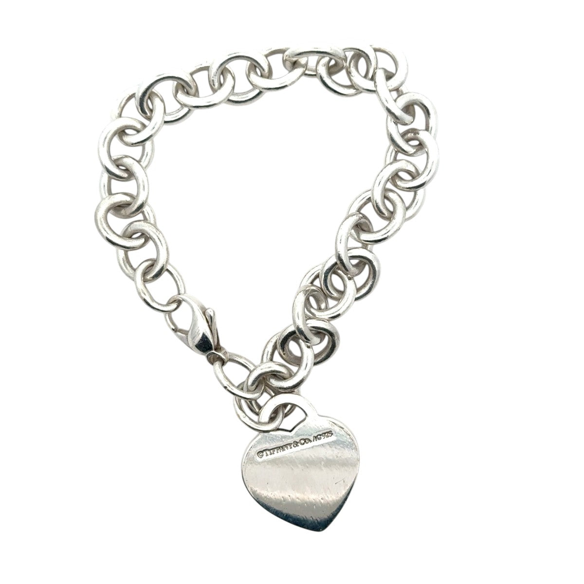 Pre-Owned Tiffany & Co. Heart Tag Charm Bracelet