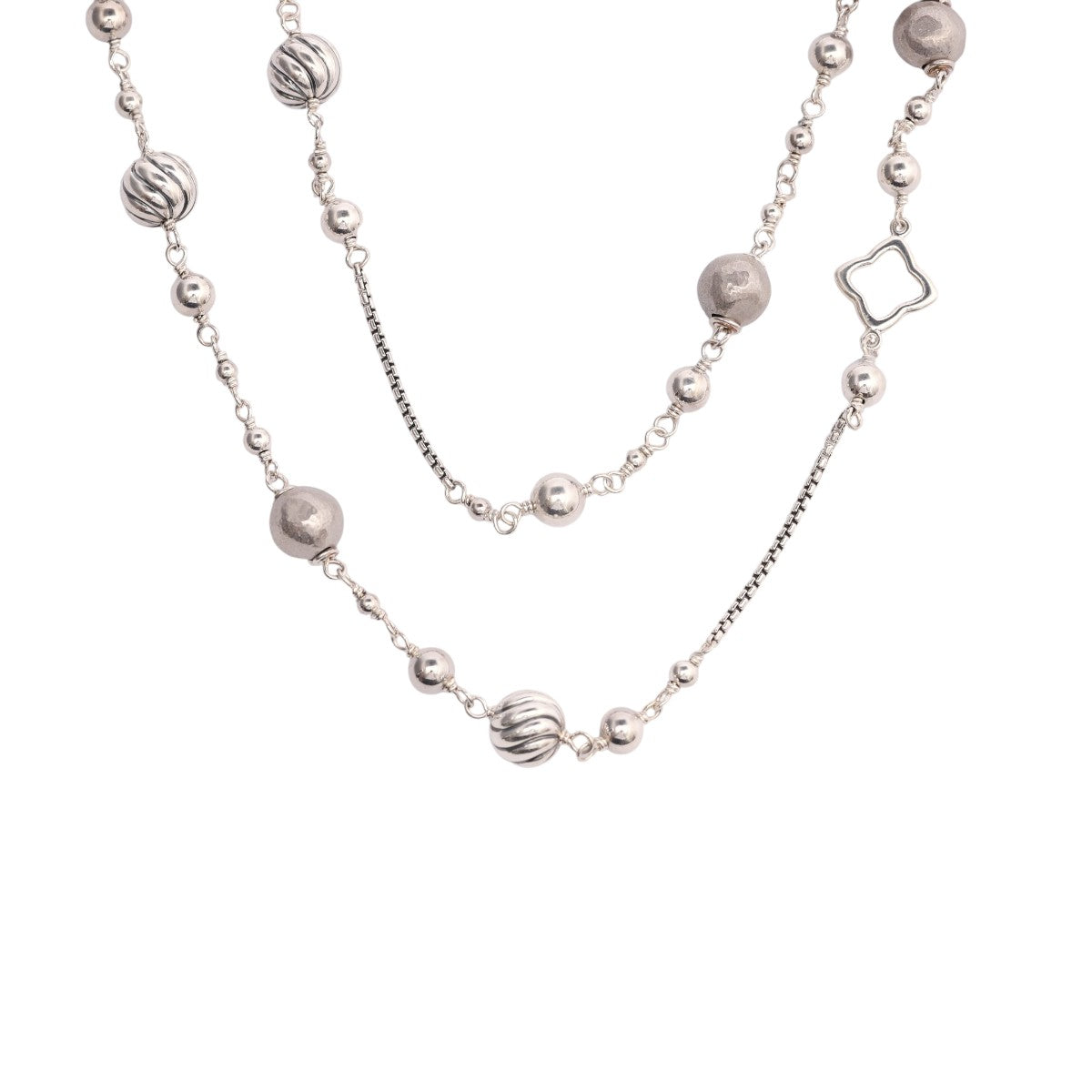 Pre-Owned David Yurman Quatrefoil Bead Necklace