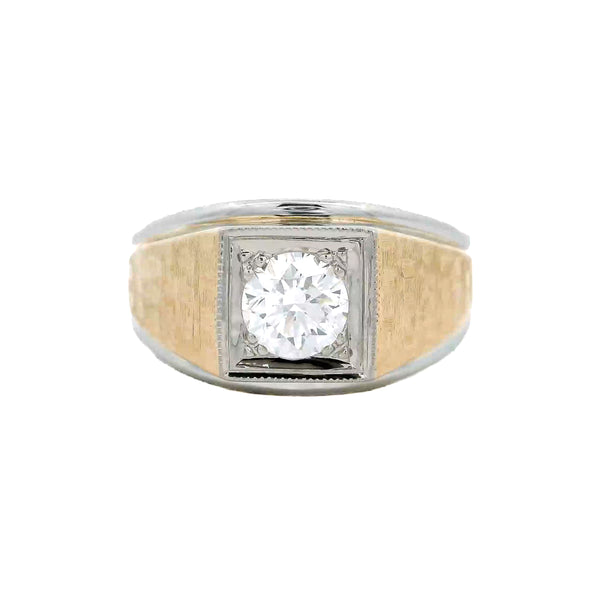 Pre-Owned Jabel Two-Tone Diamond Solitaire Ring