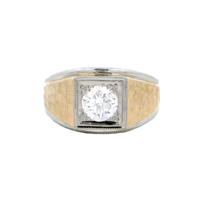Pre-Owned Jabel Two-Tone Diamond Solitaire Ring