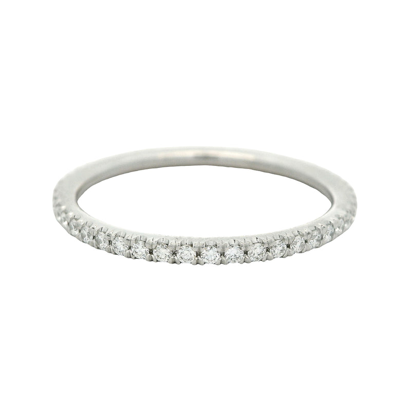 $1260 PLAT WERDI 45=0.23 CT GHI SI ETERNITY BAND SZ 6.25