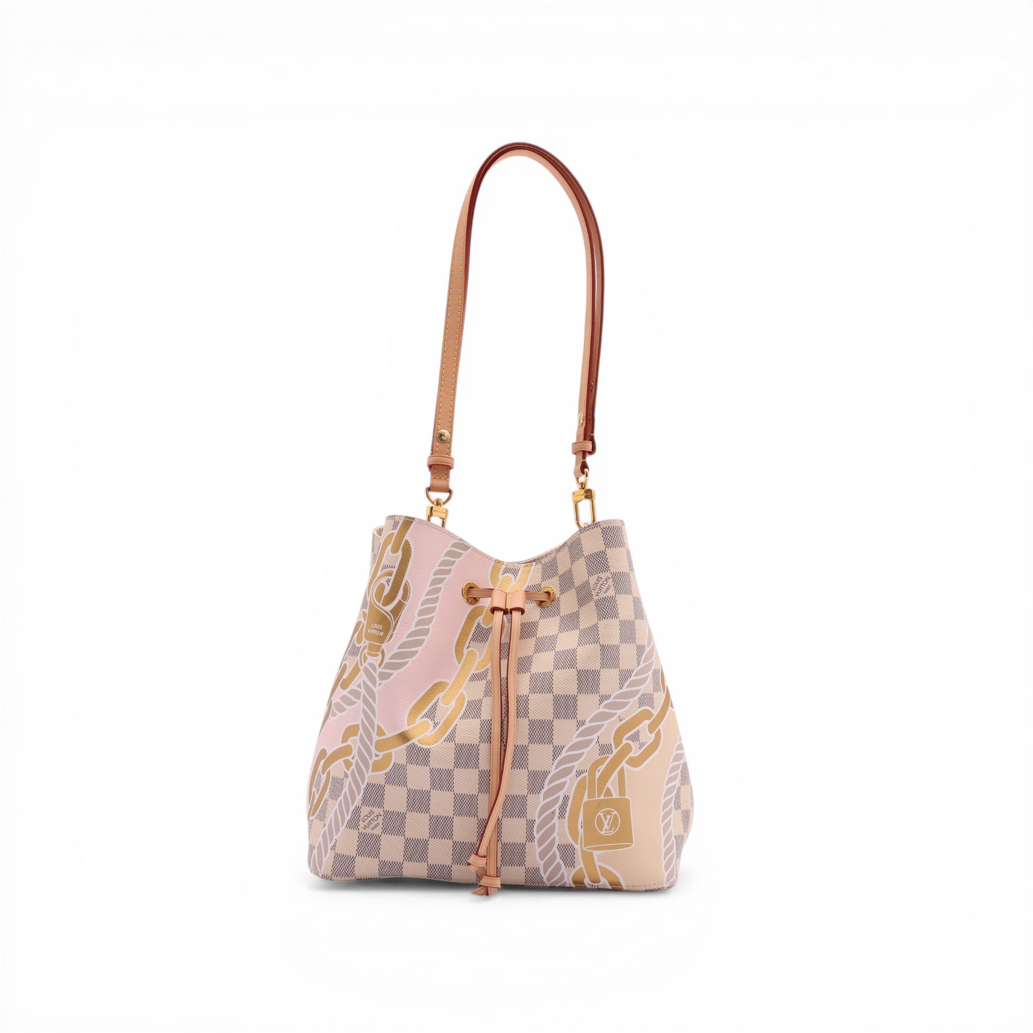Pre-Owned Louis Vuitton Limited Edition Damier Azur Nautical Neonoe MM