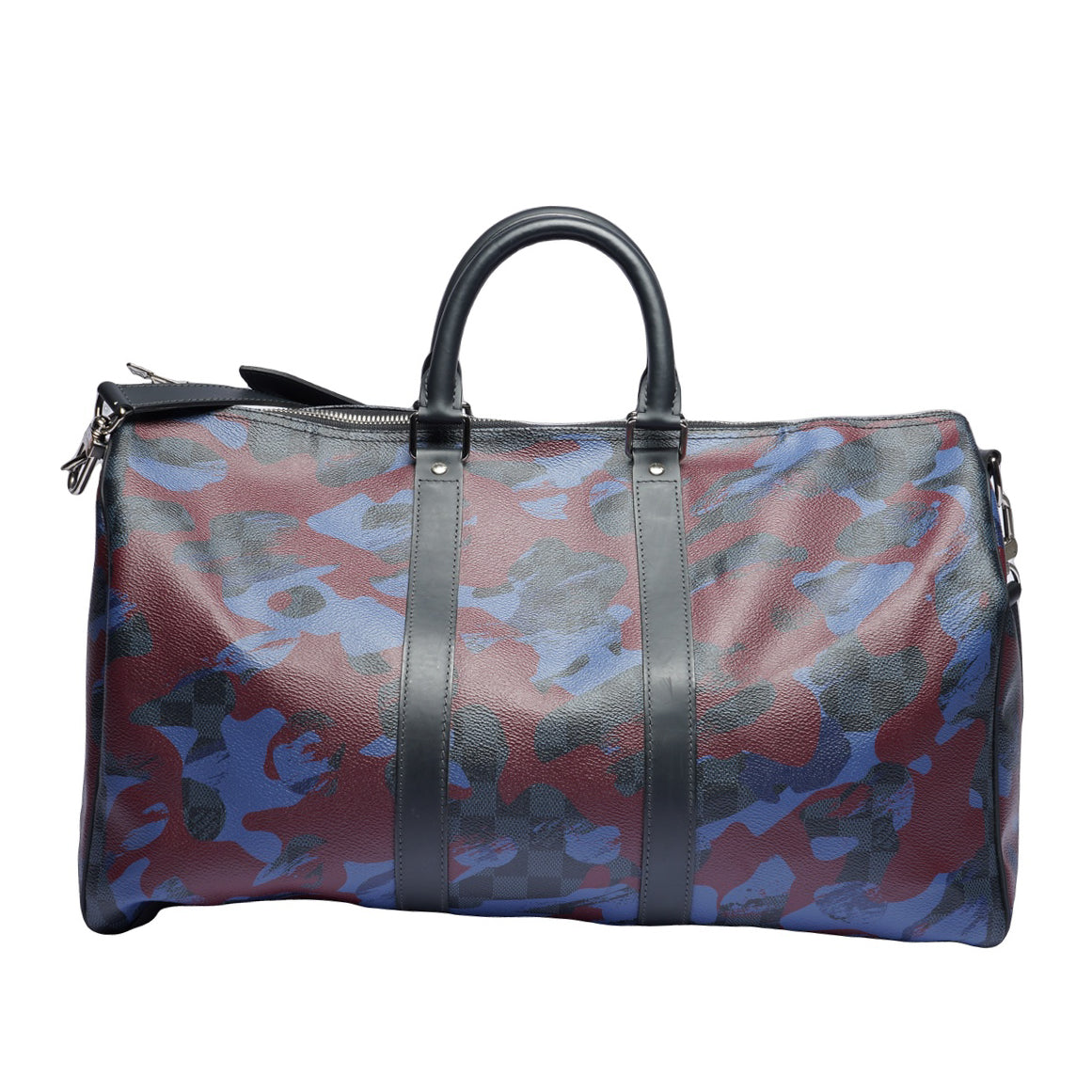 Pre-Owned Louis Vuitton Damier Cobalt Camouflage Keepall Bandouliere 45