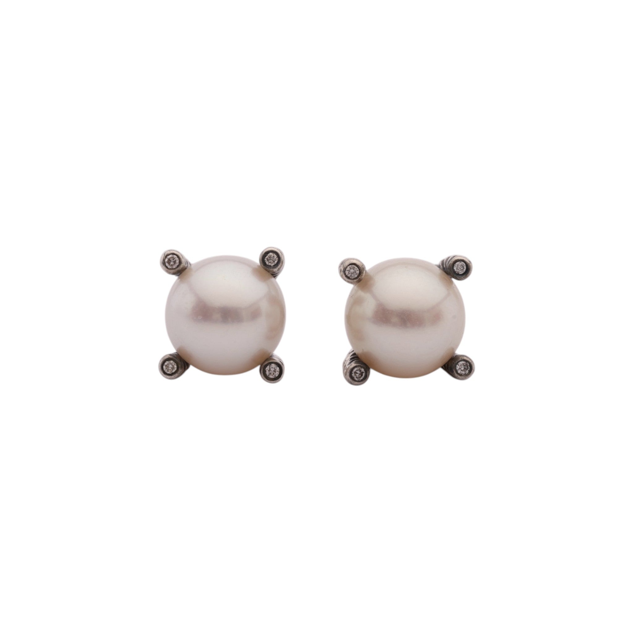 Pre-Owned David Yurman Pearl Stud Earrings