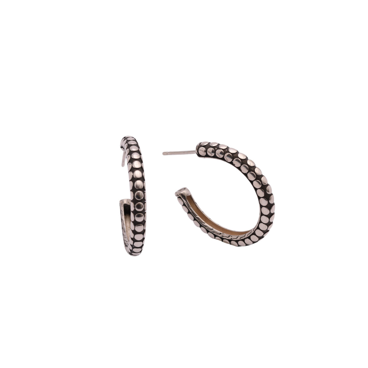 Pre-Owned John Hardy Dot Hoop Earrings