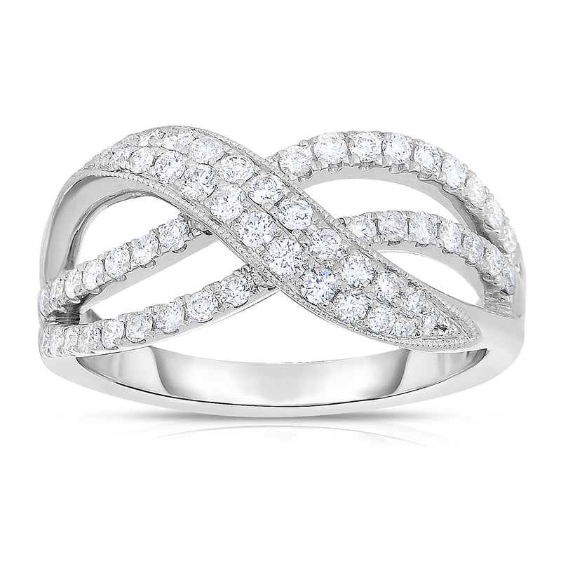 Michael Werdiger Diamond Crossover Ring