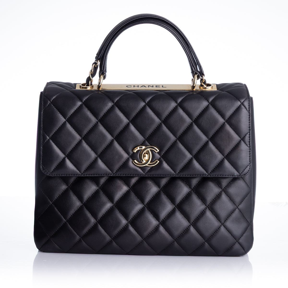 Pre-Owned Chanel Large Trendy CC Top Handle Flap
