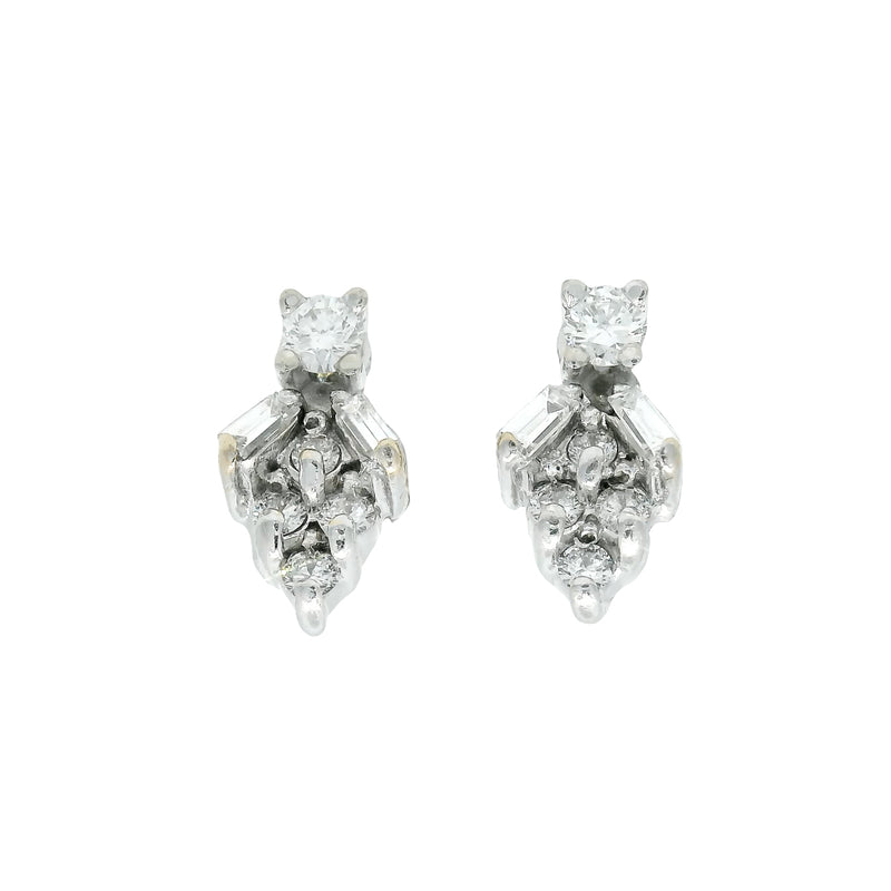 Pre-Owned Diamond Cluster Earrings