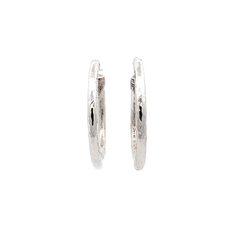 Pre-Owned Ippolita Classico Hammered Hoop Earrings