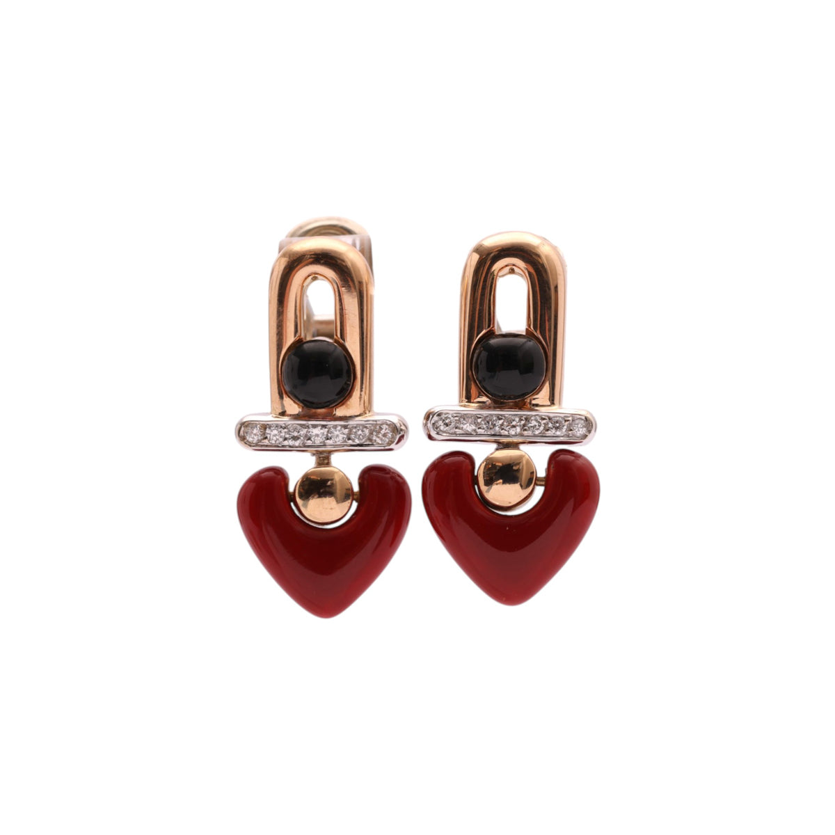 Pre-Owned La Nouvelle Bague Heart Drop Earrings