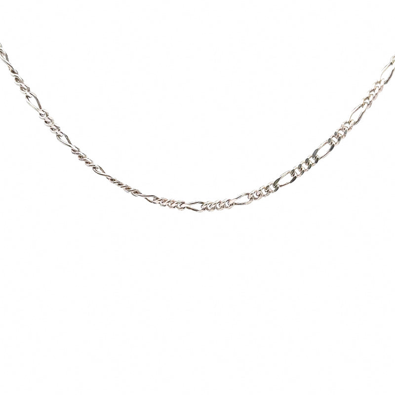 Pre-Owned Sterling Silver Figaro Chain