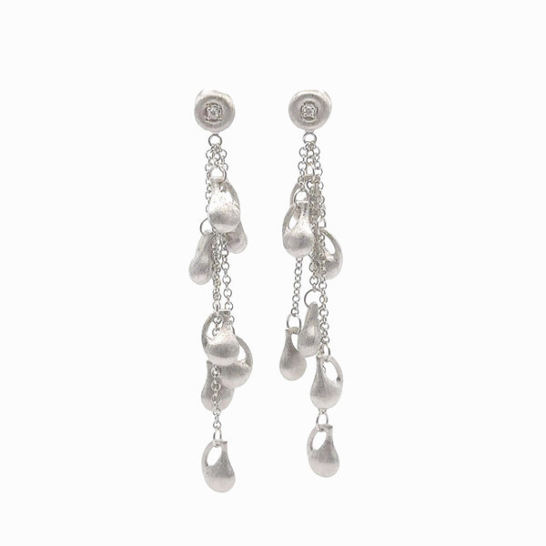 Pre-Owned Nanis Diamond Cachemire Drop Earrings