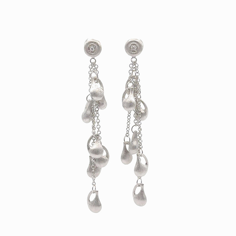Pre-Owned Nanis Diamond Cachemire Drop Earrings