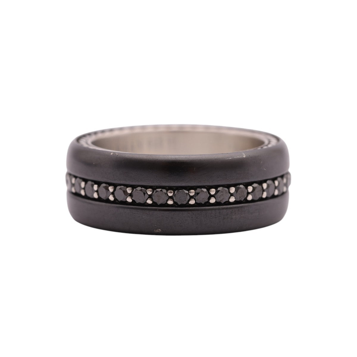 Pre-Owned David Yurman Black Diamond Pave Streamline Band
