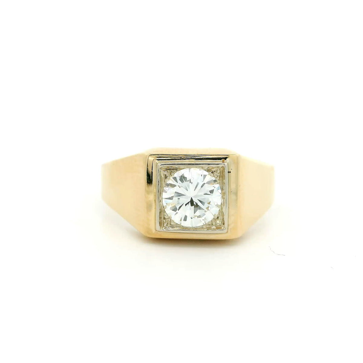 Pre-Owned Diamond Mens Solitaire Ring