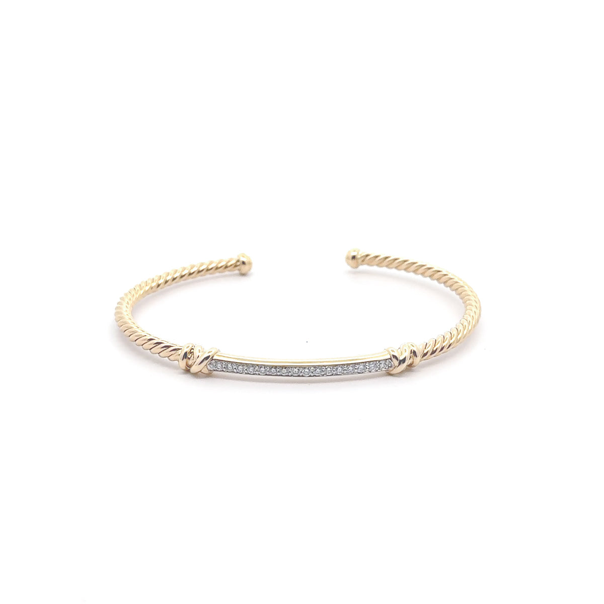 Pre-Owned David Yurman Diamond Petite Helena Station Bracelet