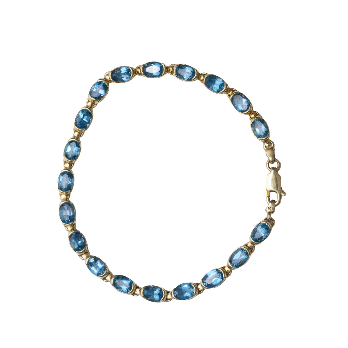 Pre-Owned Blue Topaz Bracelet