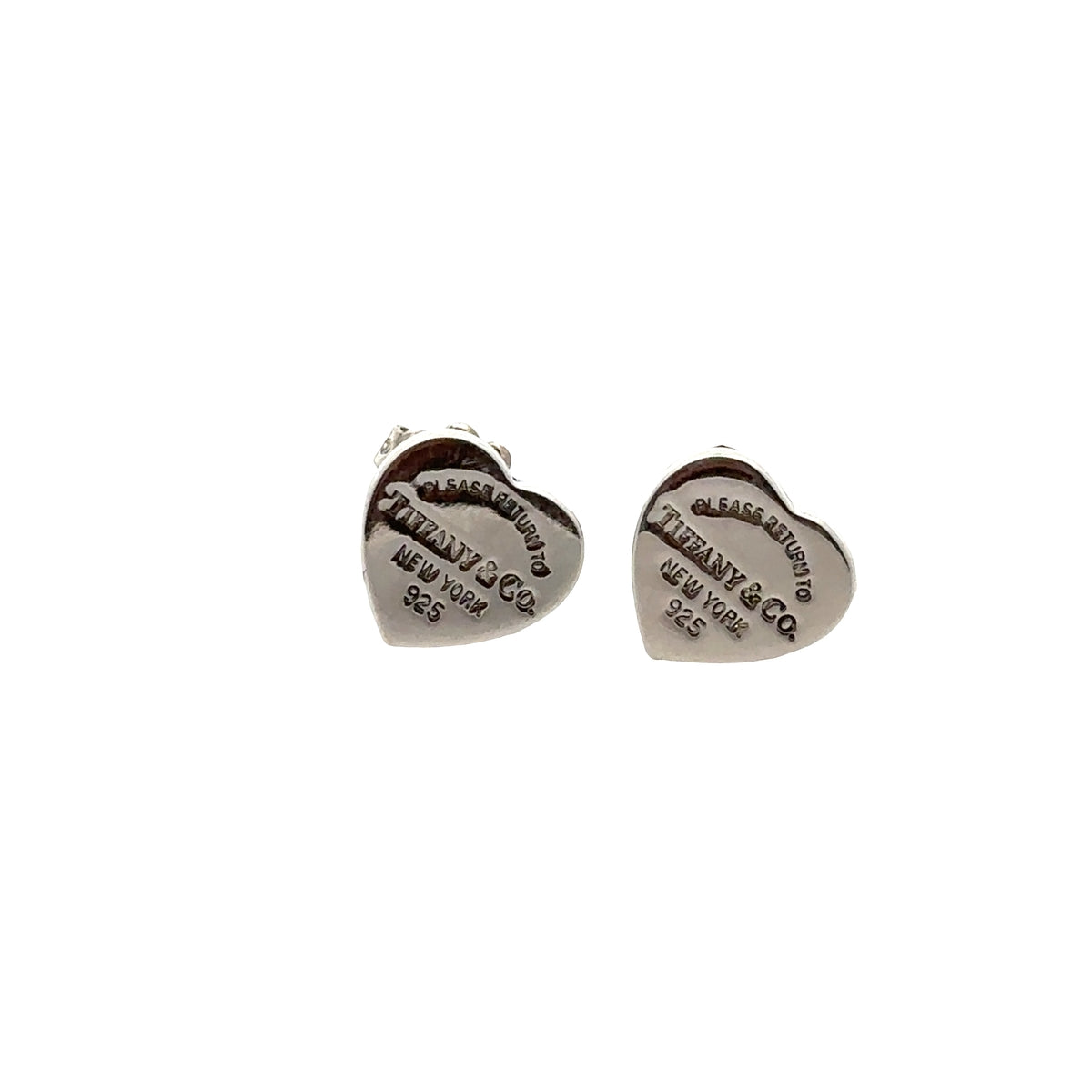 Pre-Owned Tiffany & Co. Return to Tiffany Heart Tag Stud Earrings